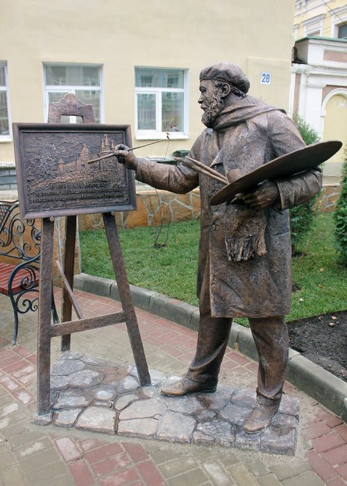 Городская скульптура "художник Маковский"